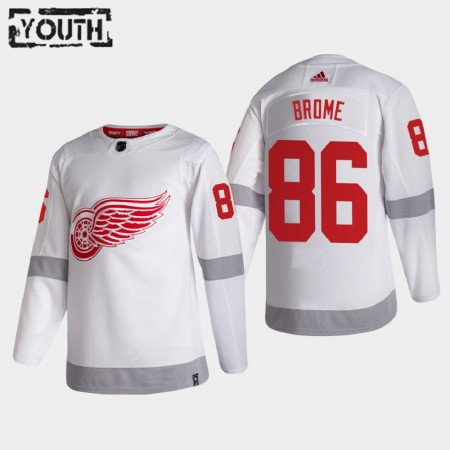 Detroit Red Wings Mathias Brome 86 2020-21 Reverse Retro Authentic Shirt - Kinderen